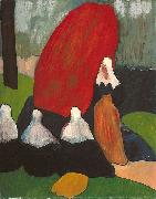 Emile Bernard Breton Women with Seaweed France oil painting artist